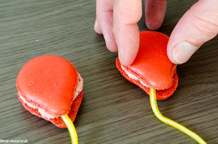 ...Deckel drauf und fertig sind die Macaron-Luftballons.