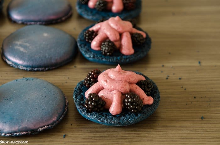 Riesen-Macarons Brombeere