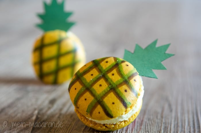 Ananas Marshmallow Macarons Rezept