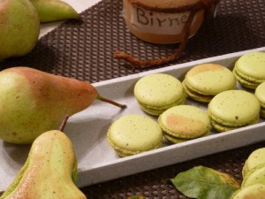 Birnenmacarons