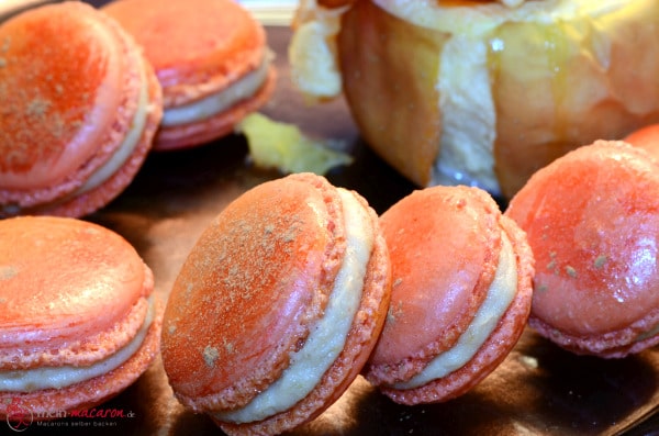 Bratapfel-Creme im Macaron