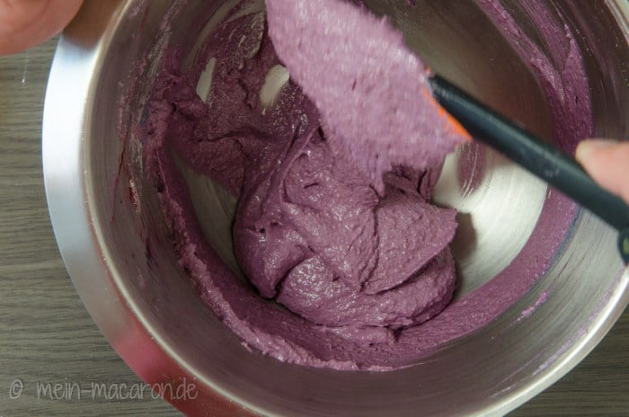 Der Macarons Teig.