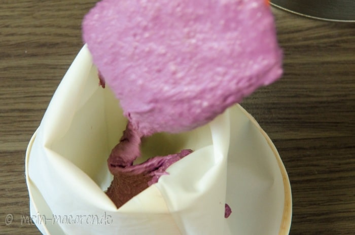 Der Macarons Teig.