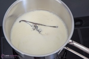 Rezept, Anleitung, Vollmilchganache mit Butterkeks und Vanille.