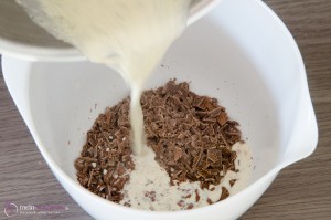 Rezept, Anleitung, Vollmilchganache mit Butterkeks und Vanille.