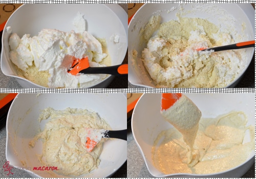 Der Macaron Teig, die Macaronage