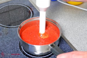 Erdbeercreme, Schritt 1