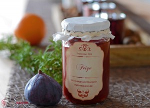 Feigenmarmelade mit Orange und Rosmarin