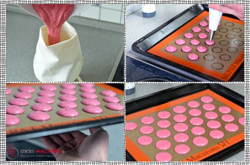 Macarons aufspritzen ...