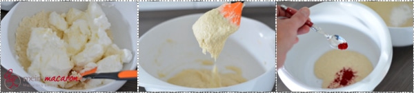 Die französische Meringue für Macarons.