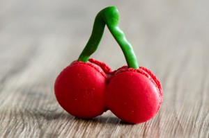Kirsch-Macarons