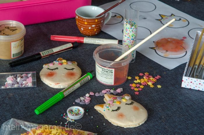 Macarons Rezept Einhorn Unicorn