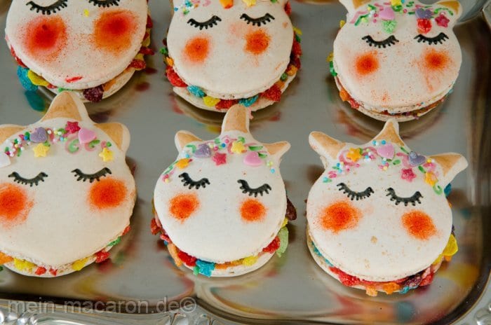 Macarons Rezept Einhorn Unicorn