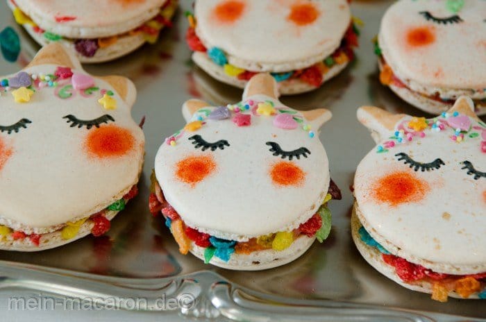 Macarons Rezept Einhorn Unicorn