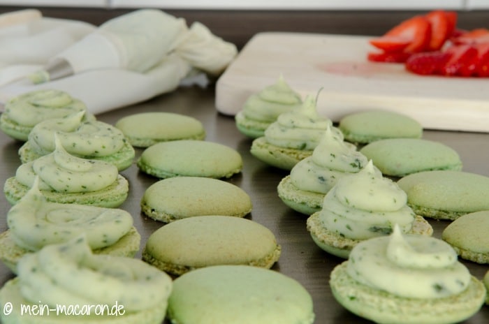 Rezept, Macarons aus Pinienkernen.