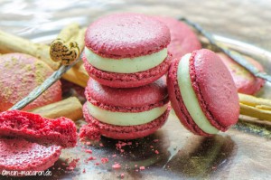 Macarons mit Zimtmousse, Anleitung und Rezept.