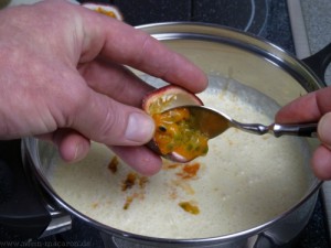 Maracuja-Passionsfrucht-Creme, Schritt 1