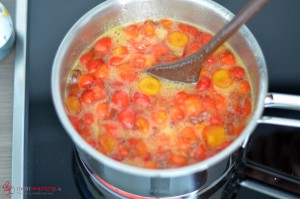 Mirabellen-Marmelade, Mirabellen aufkochen
