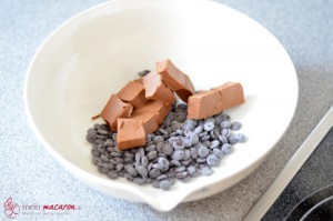 Nougat-Ganache, Schritt 1
