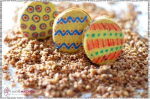 Oster-Macarons mit Haselnuss-Ganache