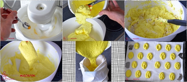 Collage "Der Macaron Teig"
