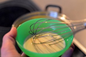 Pistazien-Buttercreme, Schritt 3