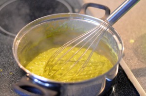 Pistazien-Buttercreme, Schritt 5