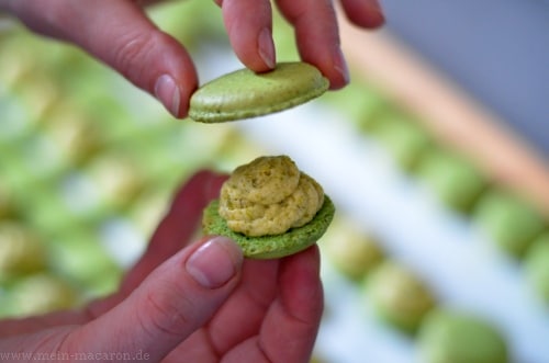 Pistazien-Macarons, Schritt 12