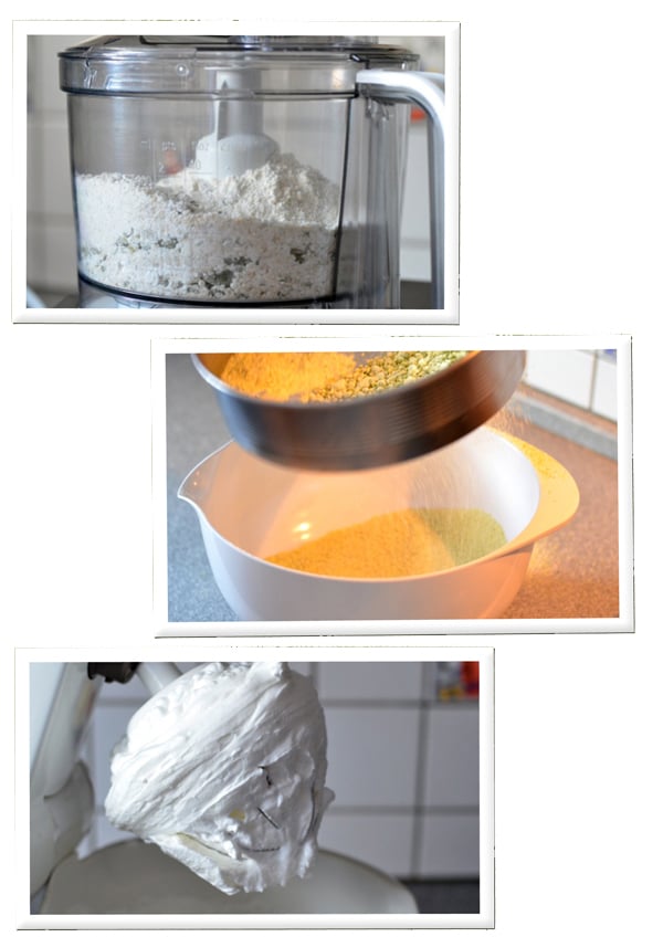 Pistazien-Macarons, Schritt 1-3