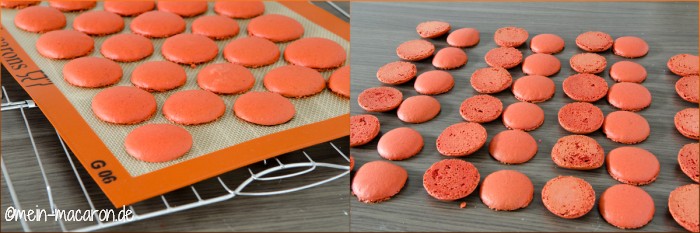 Backen, abkühlen lassen und nach Größe sortieren.