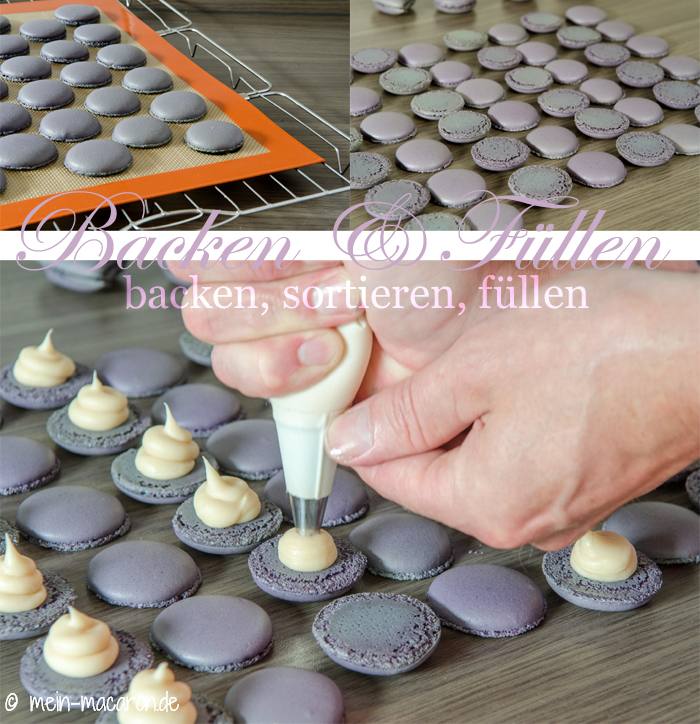 Rezept Macarons mit Fliederblueten-Ganache