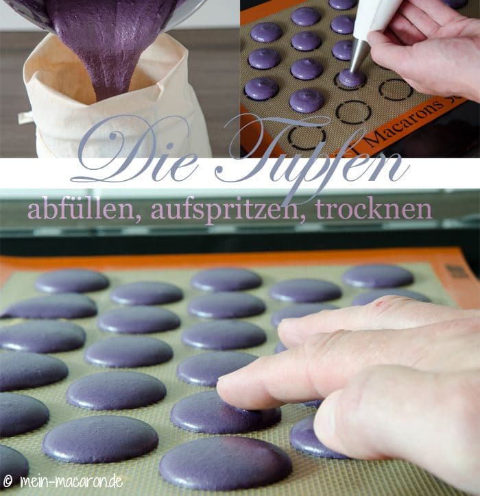 Rezept Macarons mit Fliederblueten-Ganache