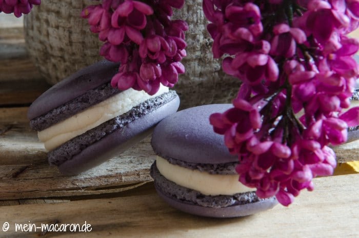 Rezept Macarons mit Fliederblueten-Ganache