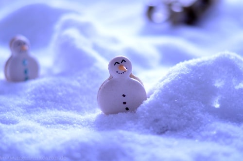 Macaron Schneemänner