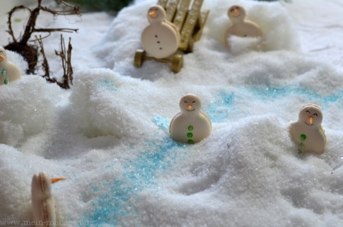 Macaron Schneemänner