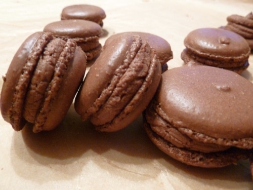 Ganache aus Zartbitter Kuvertüre für Macarons