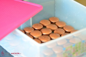 Schoko-Macarons, Schritt 15 Macarons lagern.