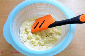 Stracciatella-Ganache, Schritt 5, Kuvertüre schmelzen.