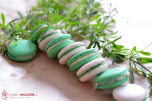 Waldmeister-Macarons