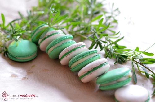 Waldmeister-Macarons