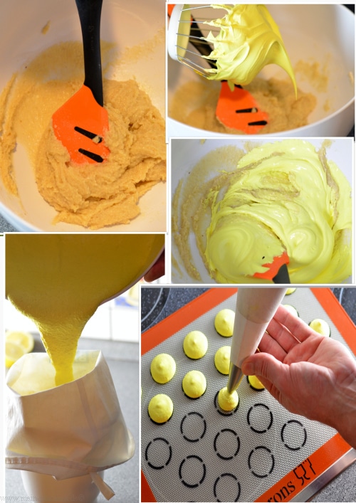 Mandelpaste und Meringue werden zur Macaronage