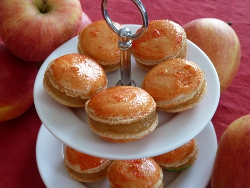 Macarons mit Apfelfüllung