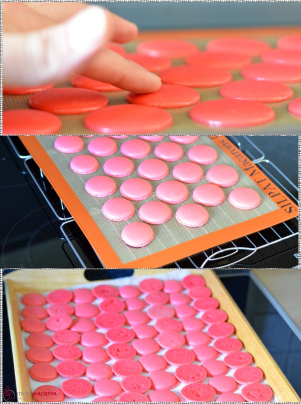 Tupfen trocknen, backen, abkühlen lassen und sortieren.